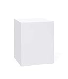Beistelltisch Block 50 Pure weiß 40x50x40cm, Hocker, Nachttisch
