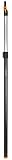 Fiskars Teleskop-Stiel für QuikFit Werkzeug-Köpfe, Länge 1,4 - 2,4 m, Aluminium, Schwarz/Orange, QuikFit, 1000666