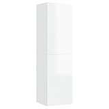 vidaXL TV Schrank Hängeschrank Wohnwand Wohnwand Anbauwand Fernsehwand TV-Wand Wandschrank Wohnzimmer Hochglanz-Weiß 30,5x30x110cm Holzwerk