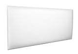 RAVIO Wandpaneel Gepolstert Wanddekoration mit Premium Kunstleder 3D-Effekt Kopfteil für Betten Wandkissen Wandpolster Polsterpaneel Wandverkleidung Bettkopfteil (Soft 17 - Weiß, 70x30 cm)