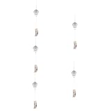 BESPORTBLE 5St Handgemachte Keramik-Windspiele Schnee Spinner Pavillon Dekoration Schlafzimmer scchöne bescherung weihnachtsdeko Balkon windglocke Terrasse hängende Dekoration Poly