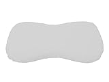 Dukal, Bezug für Schlaraffia Flat Geltex Kissen, 35 x 70 cm, aus hochwertigem DOPPEL-Jersey (100% Baumwolle), Farbe: grau
