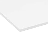 PLEXIGLAS® GS weiß (milchig), vielfältig nutzbares und bruchfestes Marken Acrylglas für Lichtobjekte etc., 3 mm dicke PLEXIGLAS® GS Platte in 12 x 25 cm, weiß-opak (WH01)