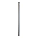 Windhager Bodenhülse Premium, Befestigung des Sonnensegelmastes Premium, Bodenplatte, Pfostenträger, frostsicher, Hülsenlänge 90 cm, 10707, silb