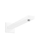 hansgrohe, 38,1 cm (Muss mit Raindance E 300 10,2 cm Modern Matte White, 04731700, für Wandhalterung, Duschkopf, Produkte, D