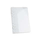 Allwiner A5 Rundring-Ring-Bindemittel-Standard 6-Löcher löschen Weiche PVC-Notebook-Abdeckung Nachfüllbarer Tagebuch-Case Protector-Dateiordner