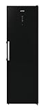 Gorenje R 619 DABK6 Kühlschrank / 185 cm/Inverter Kompressor/CrispZone mit Feuchteregler/AdaptTech/Umluftkühlsystem/Schnellkühlfunktion/Kühlteil 398 l/EEK C/schwarz