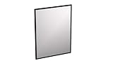 INOBA Badezimmerspiegel - Spiegel für Badezimmer - Badspiegel mit Schwarzem Rahmen - 80 x 60 cm - Wandspiegel Ganzkörperspiegel - Praktisch Spiegel Groß - Kobe Sammlung