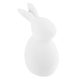 Cabilock 1stk Kaninchen-verzierung Weiße Ornamente Kuchenfiguren Pastell Tiere Desktop-Ornament Hasen Dekorationen Rasenornament Kleine Hasenfiguren Ungewöhnlich Lebendige Künste M