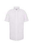 Seidensticker Herren Regular Kurzarm mit Kent-Kragen bügelfrei Businesshemd, Weiß (Weiß 1), 43