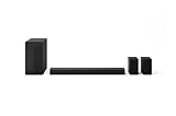 LG S60TR Intelligente Soundbar, 440 W, 5.1 Kanäle, Surround-Sound Dolby Digital und DTS, breite Konnektivität, HDMI, Bluetooth, USB, optischer Eingang, Schwarz