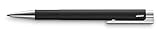 LAMY 1234867 logo M+ Kugelschreiber 204 – Kuli aus bruchfestem Kunststoff in der Farbe Schwarz, matt mit integrierter Clip-Drücker-Einheit – Mit Großraummine – Strichbreite M