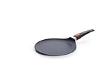 Woll Diamond Lite Crêpepfanne - Induktiv -, Ø 26 cm, mit abnehmbarem Stiel - Geeignet für alle Herdarten, Aluminiumguss, Antihaft-Versiegelung, backofenfest,