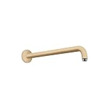 hansgrohe Raindance Installation 3 Moderne Regendusche, gebürstete Bronze, 27413141, für Wandmontage, Duschkopf, Duscharm, 38,1