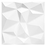 HEXIM 3D Wandpaneele Diamant 50x50cm - Wand & Deckenverkleidung aus XPS Styropor (10 Quadratmeter) Gaming Streaming Hintergrund deko