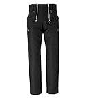 JOB Doppel-Pilot-Zunfthose für Dachdecker/Zimmermann, schwarz, gerade Form (46)