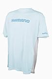 SHIMANO Kurzärmliges Tech-T-Shirt für Angelausrüstung., Herren, Artic Blue, XX-Large