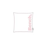 Bench Kissenhülle, Pastel Colours, ca. 50x50 cm, Mit leichtläufigem Markenreißverschluss, 100 % Polyester, French Velvet, Mit Flag Label, Farbe: Weiß/Rosa, Art.Nr.: 5312605020