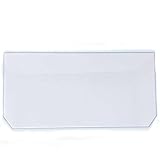 Glas Revolution Kühlschrank Einlegeboden - Klarglas 4 mm – Glasplatte, 2 abgeschrägte Ecken, alle Maße lieferbar (89,96 EUR/qm) - 465 mm x 290