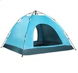 Pop Up Kuppelzelt 2 Personen Automatisches Camping Zelt Wasserdicht Anti-UV Campingzelt Winddicht Instant Zelt Für Camping Wandern Angeln Trekking Festival Outdoor blue
