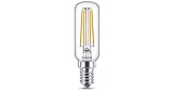 Philips LED classic Lampe, T25, Kühlschranklampe, ersetzt 40W, Warmweiß, 470 Lumen, Glas, Kolbenform klar