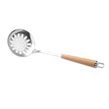 OFFSCH 1stk Haushalt Sieb Sieblöffel Löffel Für Ölabschäumer Lebensmittelsiebe Siebe Mesh-lebensmittelsieb Schaumlöffel Geschlitzt Suppenabschäumer Breilöffel Suppenkelle Sieb Fettlö