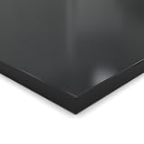 19mm Spanplatte Zuschnitt Signalschwarz melaminharzbeschichtet Länge bis 200cm Dekorplatten Zuschnitte mit 2mm Umleimer Auswahl: 40 x 30 cm (ABS Kante komplett)