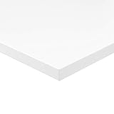 boho office® Tischplatte, Schreibtischplatte 160 x 80 x 2.5 cm in Weiß mit hoher Kratzfestigkeit und 120 kg Belastbarkeit