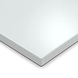 AUPROTEC Tischplatte 19mm weiß 1400 mm x 600 mm Holzplatte melaminharzbeschichtet Spanplatte mit Umleimer ABS Kante Auswahl: 140x60 cm