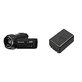 Panasonic HC-V785EG-K Camcorder (Full HD Video, 20x Opt. Zoom, Opt. Bildstabilisator, WiFi, Full HD Zeitlupe) schwarz & VW-VBT190E-K Li-Ion Camcorder Akku