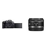 Canon EOS R10 Systemkamera + RF-S 18-45mm F4.5-6.3 is STM Zoomobjektiv & RF 50mm F1.8 STM Objektiv | Kompakt und leicht, hohe Lichtstärke von 1:1,8
