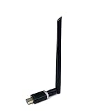 VU+® Dual Band Wireless USB 3.0 Adapter 1300 Mbps inkl. 6 dBi Antenne - Ultraschnell und Ultrastabiles WLAN kompatibel mit Allen gängigen Routern - Perfekt für PC, Notebook oder Sat-Receiver