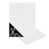 Artnapi 3er set Leinwand zum Bemalen 40x50cm groß | Leere weiße Leinwand aus 100% Baumwolle | Grundiert, Grammatur 280g/m2 | Perfektes Leinwände Set für Erwachsene, Kü