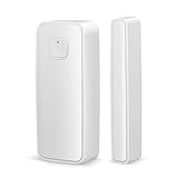 Enkomy WiFi Türsensor Kompatibel für Google Assistant, Smart Window Door Magnet Sensor Detektor, Drahtlose Smart Tür Fenster-Sensor Open/Close-Detektor