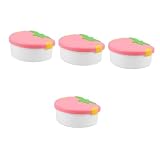 MAGICLULU 4Er-Box Obstkiste Snack-Tablett Teller Lunchbehälter Lebensmittelbehälter Lunchboxen Tragbare Mahlzeitbox essensbehälter Obstbox Mittagsversorgung Lebensmittelversorgung pp R