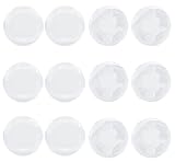 Lvjkes Transparent Türstopper, Schutzpuffer Türpuffer, 12 Stück Antikollisions-Silikon-Aufkleber Selbstklebender Dämpfungsschutz für Wände Türen Tische (transparente Farbe)