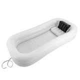 Weiß Tragbare Aufblasbare Badewanne, PVC Duschbadewanne, tragbare Luftbadewannen, für Krankenhäusern Hause 220 * 100 * 38