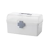 Erste-Hilfe-Set, 3/2-lagig, tragbares Erste-Hilfe-Set, multifunktionale Kunststoffbox, Erste-Hilfe-Set mit Griff (Farbe: 21,2 x 12,5 cm)