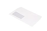 TopStar Briefumschlag Din Lang (110x220mm) haftklebend mit Fenster weiß 100g 250 Stück