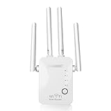 LEIGE Wireless Router WLAN Repeater Access-Point-Modus Mini-Antennen Booster 2.4G Verstärker Long Range Signal WiFi Extender (Color : White)