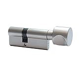FELGNER Knauf-Zylinder Euro Plus Schließzylinder Profilzylinder Türschloss Sicherheitsschloss für Türen Haustür Wohnungstür - inkl. 3 Bart-Schlüssel | 35 / 30 mm