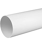 Succsale-Lüftungsrohr Rundrohr Rundkanal Ø 100, 1,0 m (1000mm) -Abluft-Rohr-Bauprofi