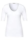 Kurzarmshirt Basic-T-Shirt Unterziehshirt, White, 36