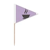 Hot Tea China Muster Art Deco Fashion Zahnstocher Dreieck Cupcake Topper Flagge