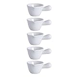 Milchkännchen Porzellan Keramik Kaffee Milch: Weiß Milchkanne Schälchen Schalen Schale Espresso Cappuccino Krug Schüssel Servierschalen Dipschalen Saucenschälchen