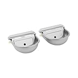 Wiesenfield Schwimmertränke 2 Stück 2,5 l Edelstahl Anschluss Ø 13 mm Ventil mit Schwimmer Pferdetränke Tränkebecken Selbsttränke für Pferde und R