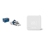 Bosch Professional 18V System Akku Kreissäge GKS 18V-57 G & tado° smart home Thermostat (verkabelt) – Wifi Zusatzprodukt als Wandthermostat