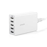 Anker PowerPort 40W 5 Port USB Ladegerät, Netzteil für iPhone 7 / 6s / 6 Plus, iPad Air 2 / Mini 3, Galaxy S7 / S6 / S6 Edge und weitere(Weiß)