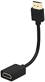 HDMI Verlängerung kurz,Fire TV Stick Kabel,HDMI - Verlängerung,Adapter Fire TV Stick,HDMI Verlängerung Kabel,TV Stick Verlängerung für Chromecast/Fire TV/Roku 12cm 1 Stück