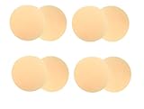 LeniLena Ultra dünne Damen Selbstklebende Nippel Covers aus umweltfreundlichem und weichem Silikon, 4 Paare (Nachfüllpackung ohne Schachtel), Wiederverwendbar Abdeckungen (Sahne Nachfüllpackung)